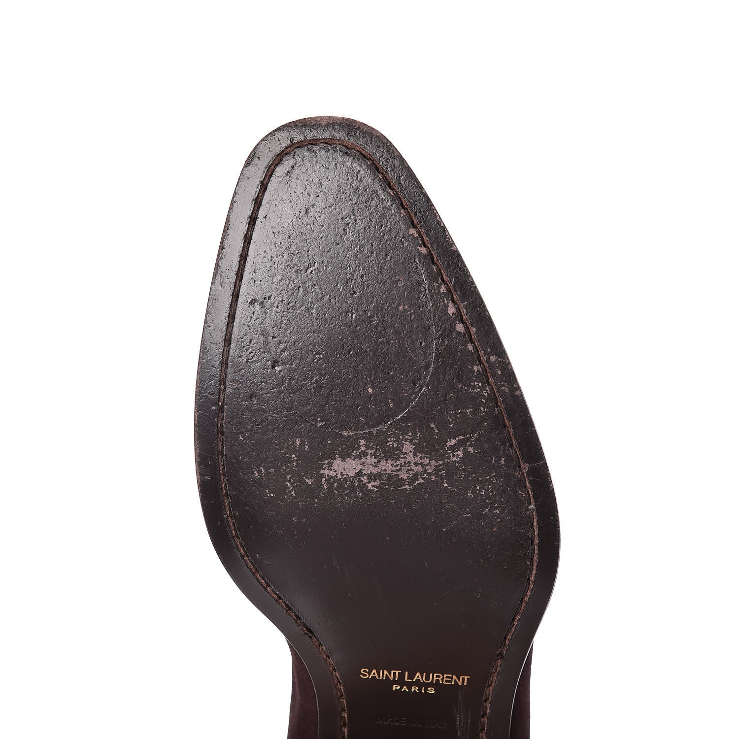 Saint Laurent Suede Soho Calfskin Ankle Boots 40 Deep Blood 9 of 25