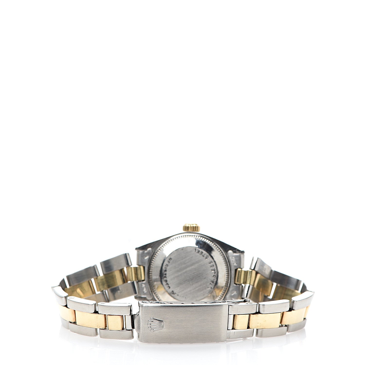 Rolex Stainless Steel 18K Yellow Gold 26mm Oyster Perpetual Date Watch Champagne 6917 3 of 5