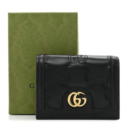 Gucci Calfskin GG Matelasse Card Case Wallet Black 12 of 12