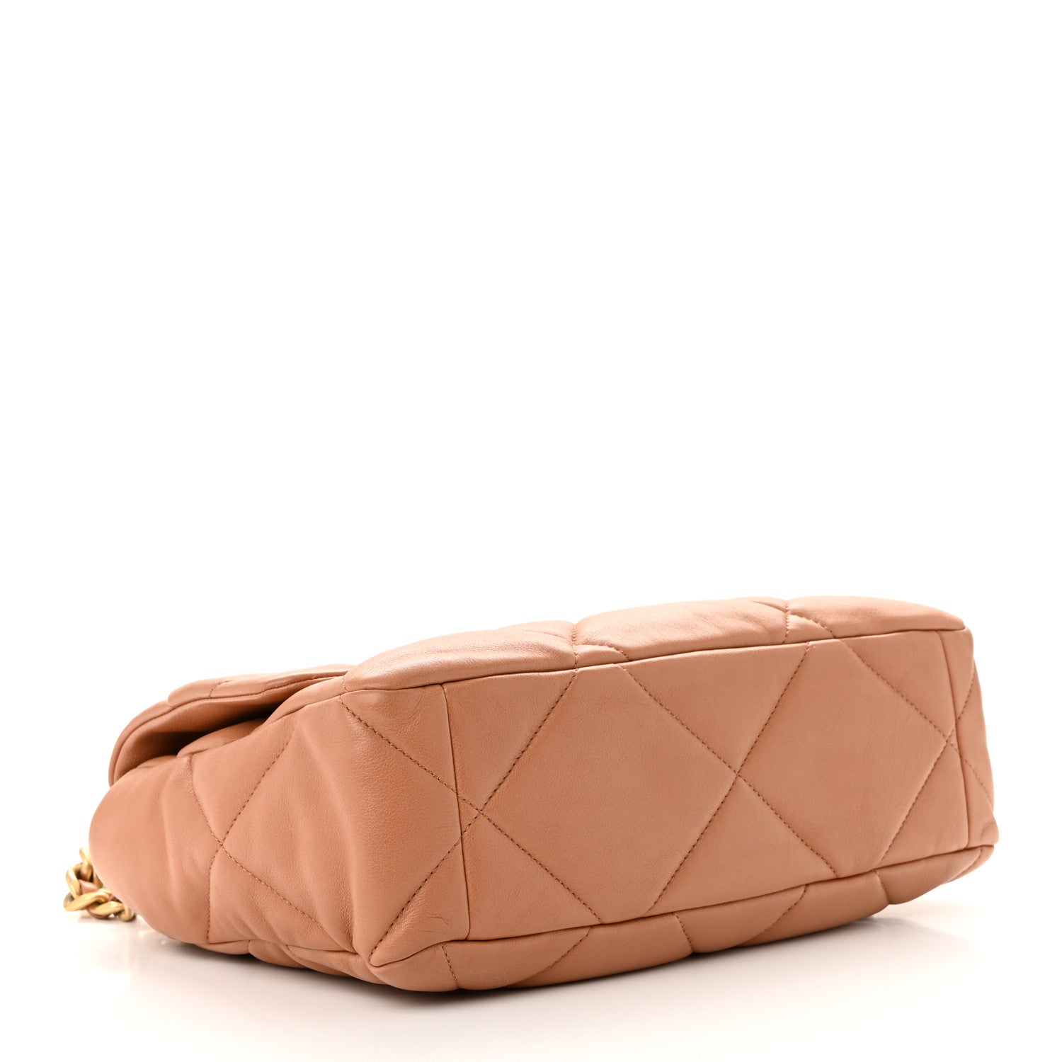 Chanel Lambskin Quilted Large Chanel 19 Flap Brown 4 of 9