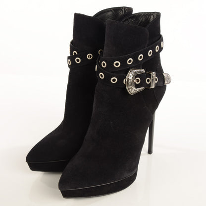 Saint Laurent Suede Classic Janis 105 Ankle Booties 41 3 of 6