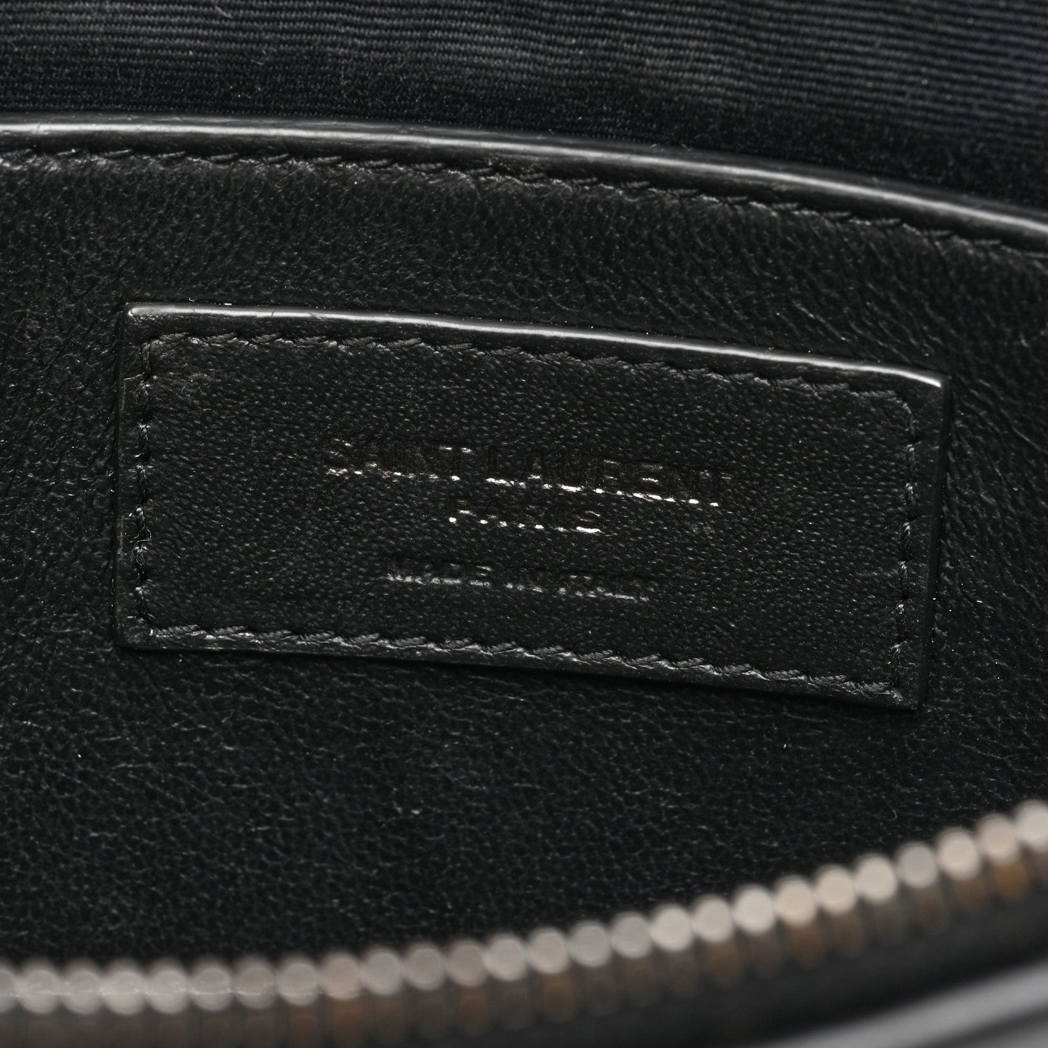 Saint Laurent Calfskin Heart Monogram Crossbody Black 6 of 8