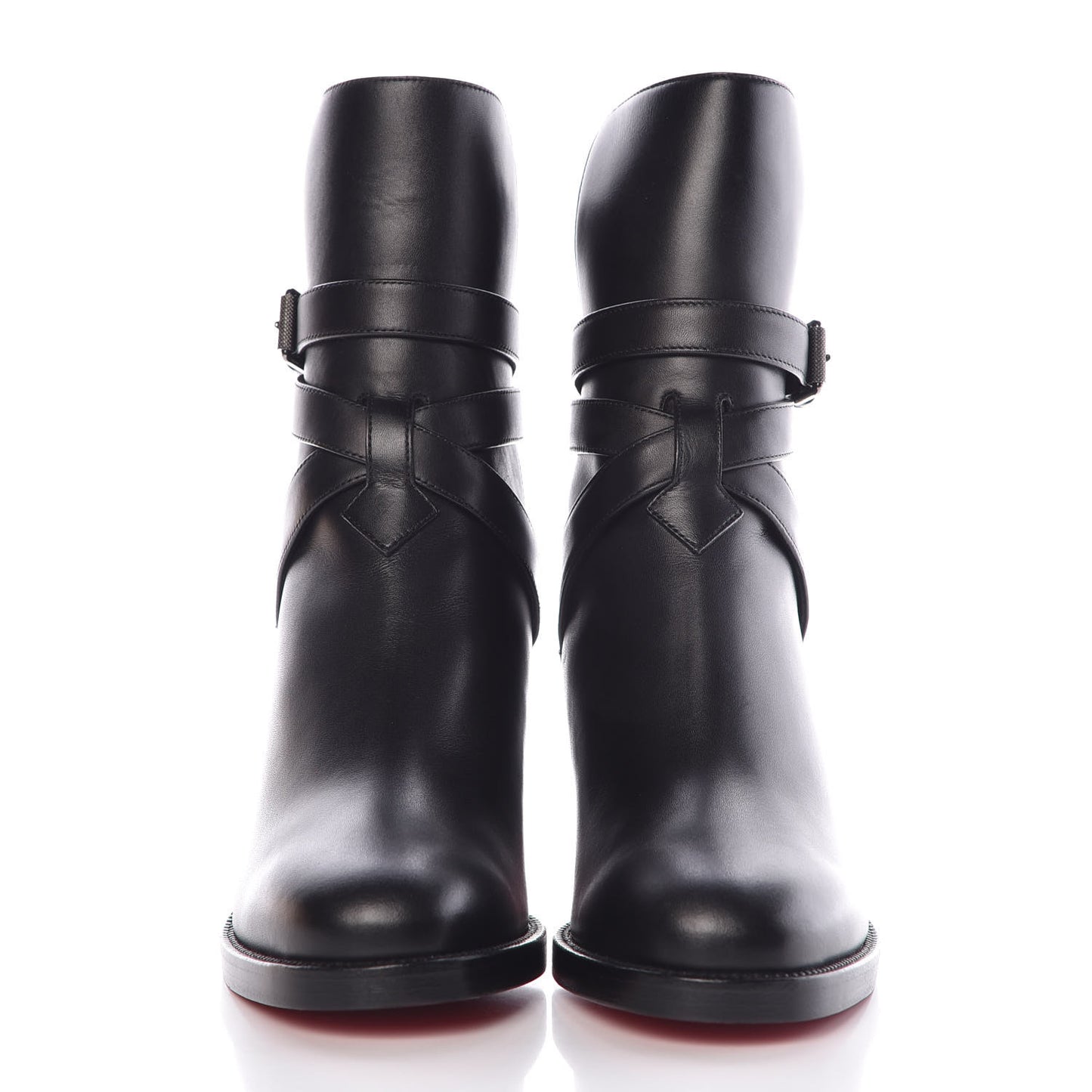 Calfskin Karistrap 70 Ankle Boots 34.5 Black