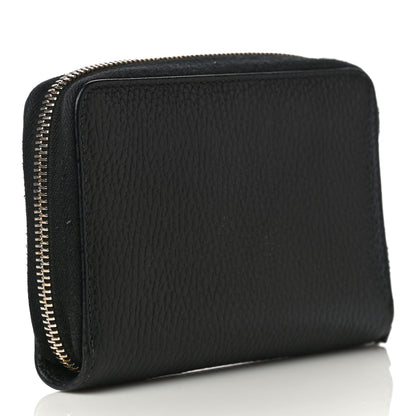Gucci Pebbled Calfskin Zip Around Wallet Black 3 of 15