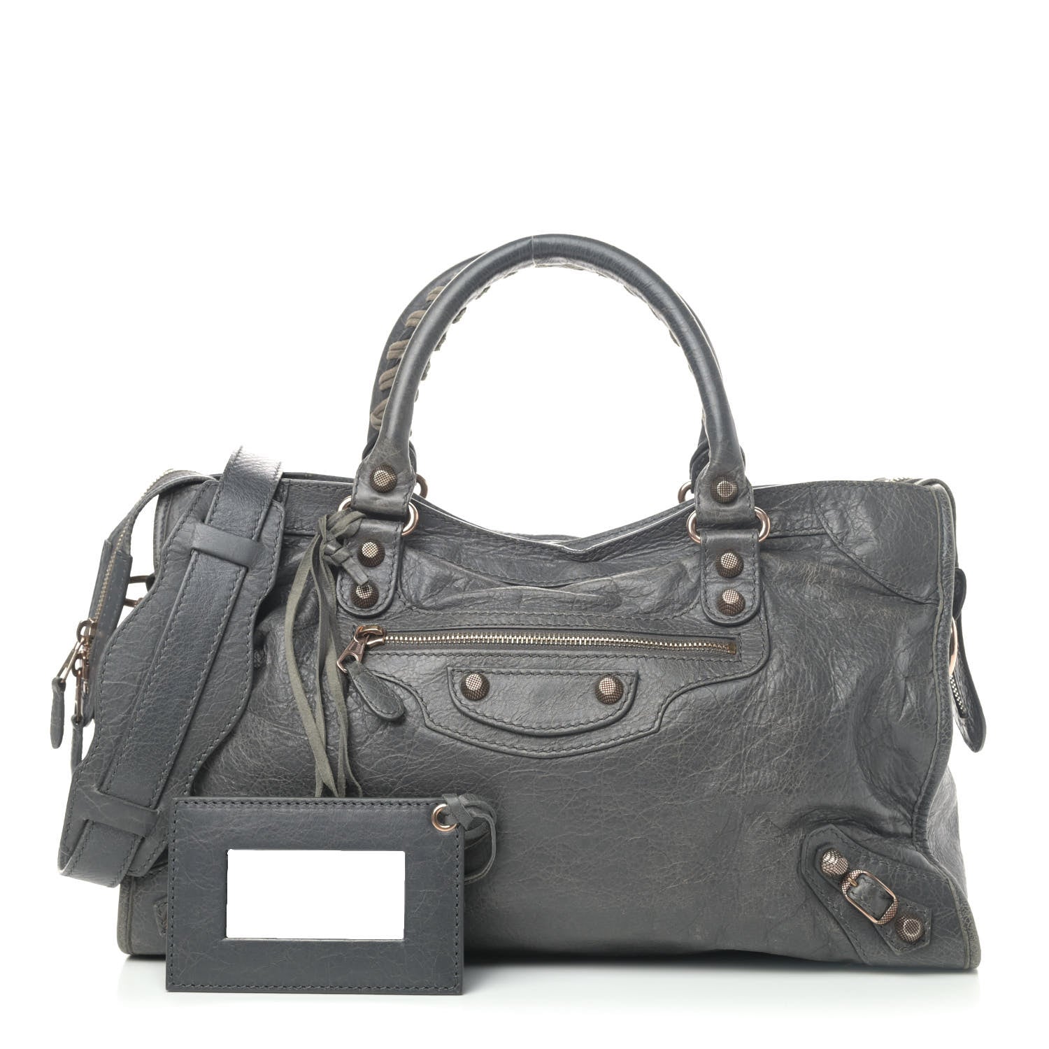 Balenciaga Agneau Giant 12 Rose Gold Hardware City Gris Tarmac 1 of 6