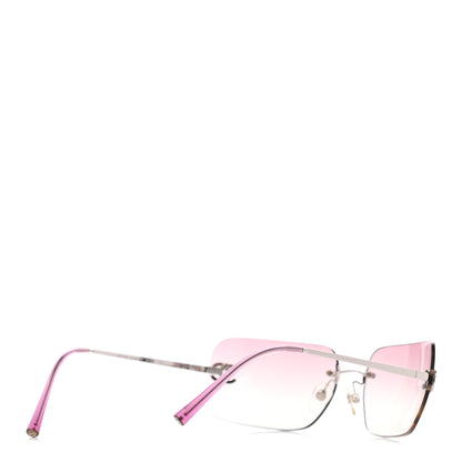 Chanel Metal Crystal CC Logo Sunglasses 4017-D Pink 4 of 8