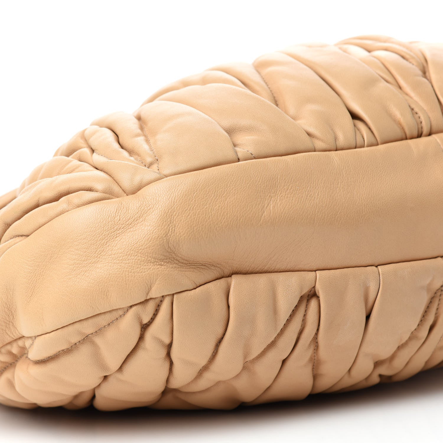 Miu Miu Nappa Matelasse Coffer Hobo Beige 6 of 13