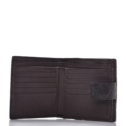 Gucci Guccissima Princy French Flap Wallet Chocolate Brown 5 of 8