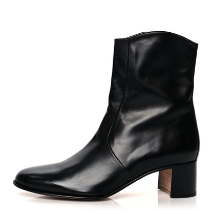 Hermes Calfskin Ankle Boots 38 Black 1 of 9