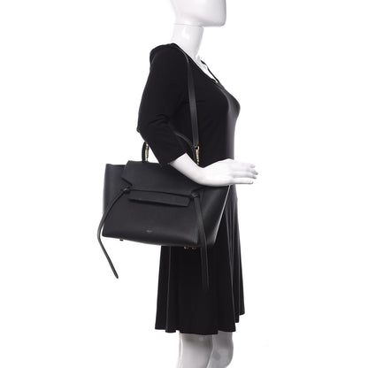 Celine Grained Calfskin Mini Belt Bag Black 2 of 10