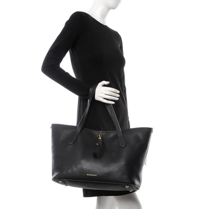 Burberry Grainy Calfskin Medium Honeybrook Tote Black 2 of 11