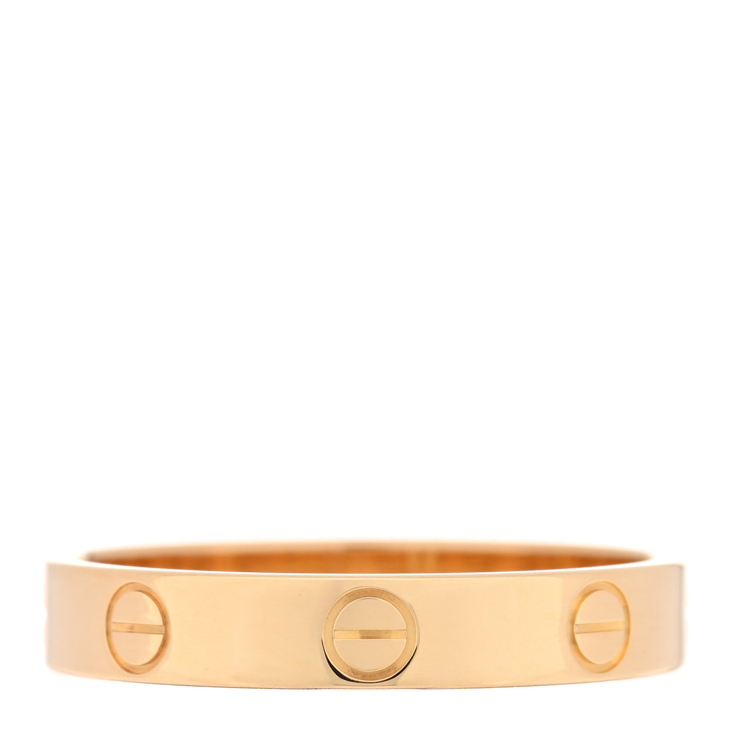 18K Yellow Gold 3.5mm LOVE Wedding Band Ring 58 8.5