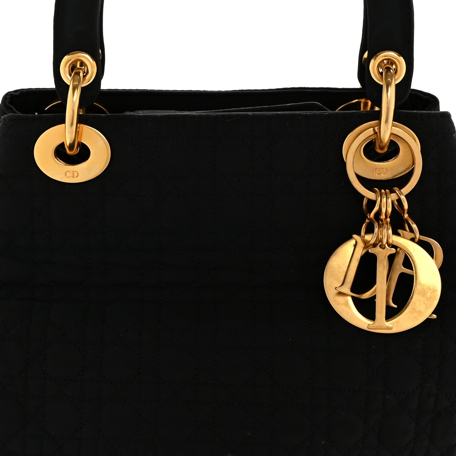 Christian Dior Nylon Cannage Medium Lady Dior Black 15 of 27