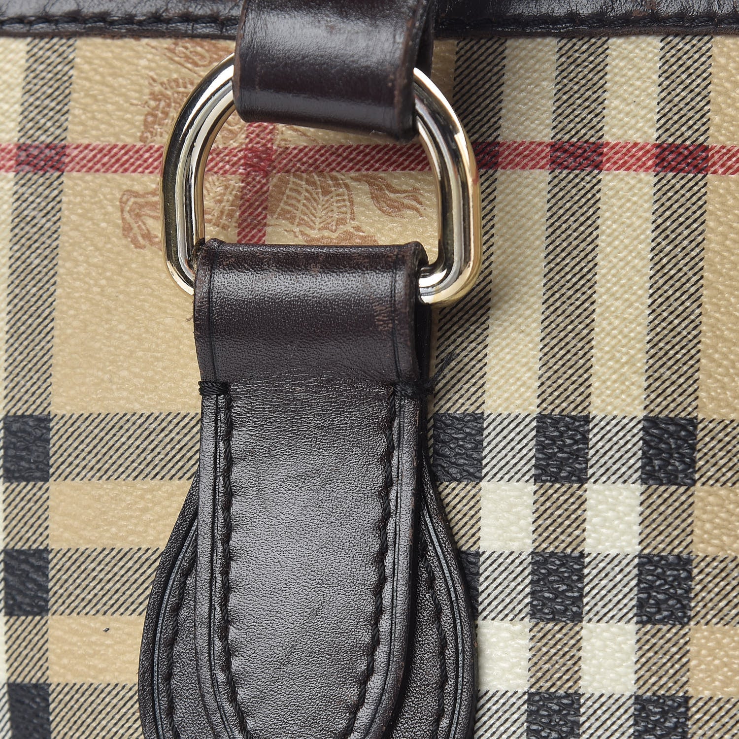 Burberry Haymarket Check Medium Regent Tote Chocolate 12 of 15