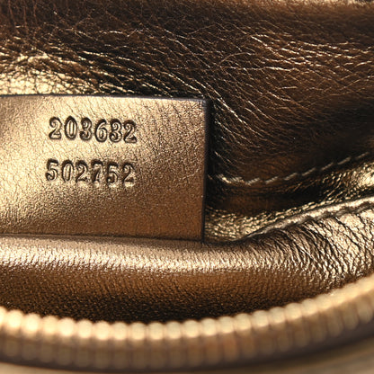 Gucci Metallic Calfskin Hysteria Clutch Gold 6 of 6