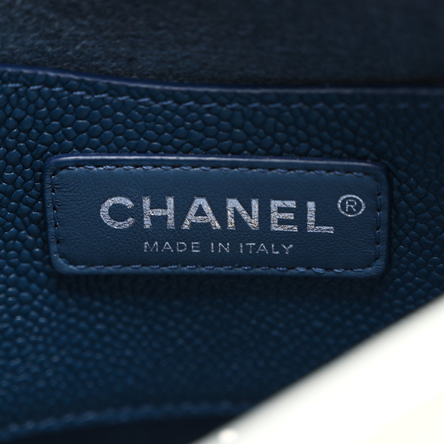 Chanel Caviar Perforated Messenger Bag White 6 of 12