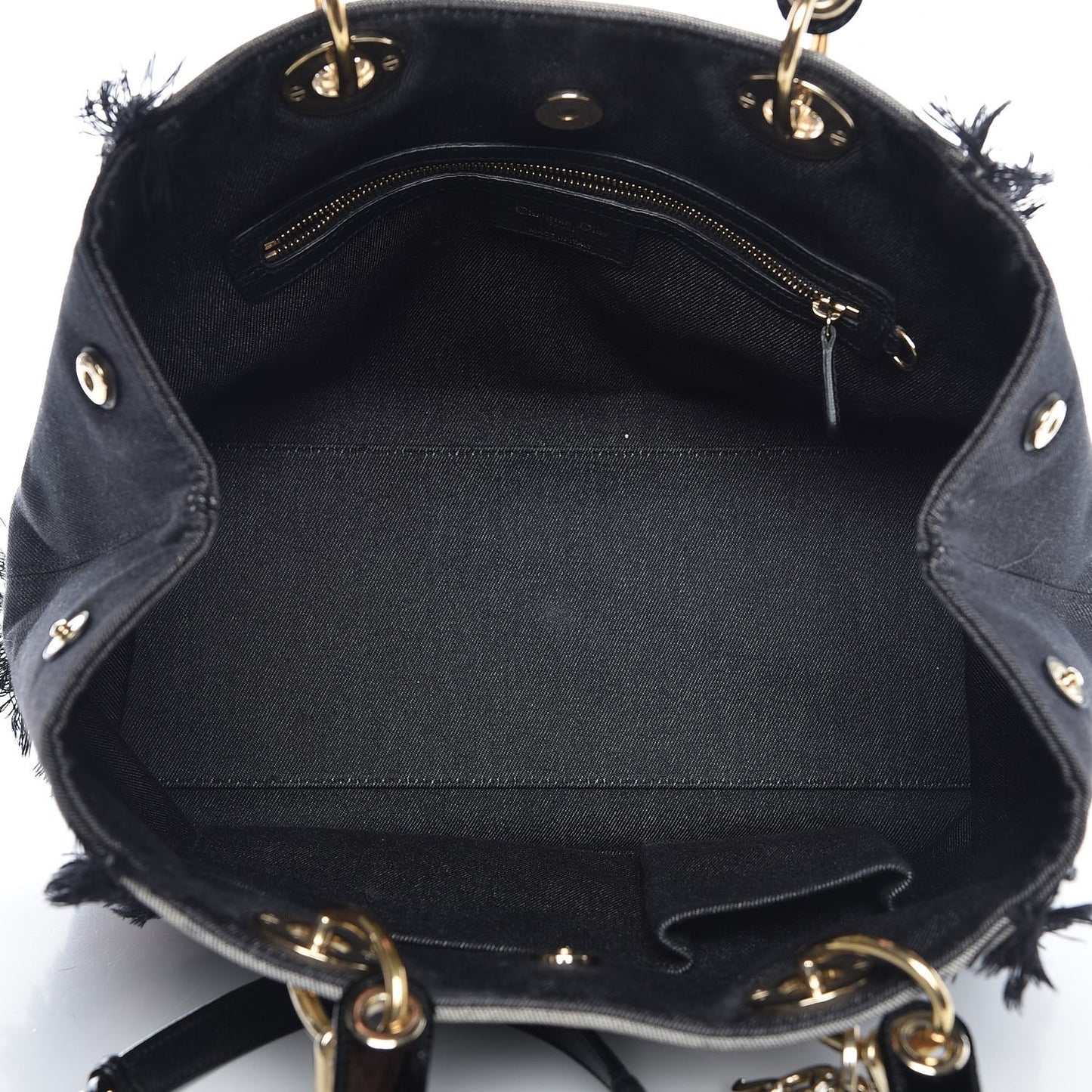 Denim Dior D Light Tote Multi
