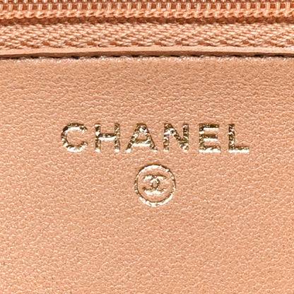 Chanel Lambskin Quilted Hold The Line Wallet On Chain WOC Dark Beige 6 of 12