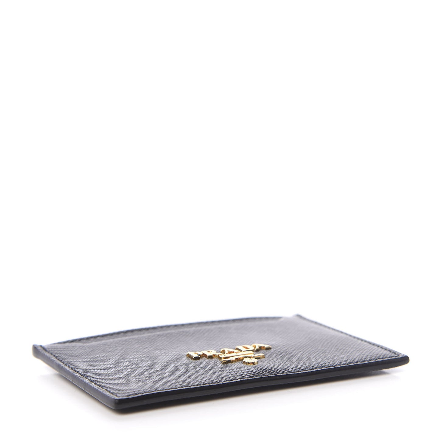 Saffiano Metal Card Case Black