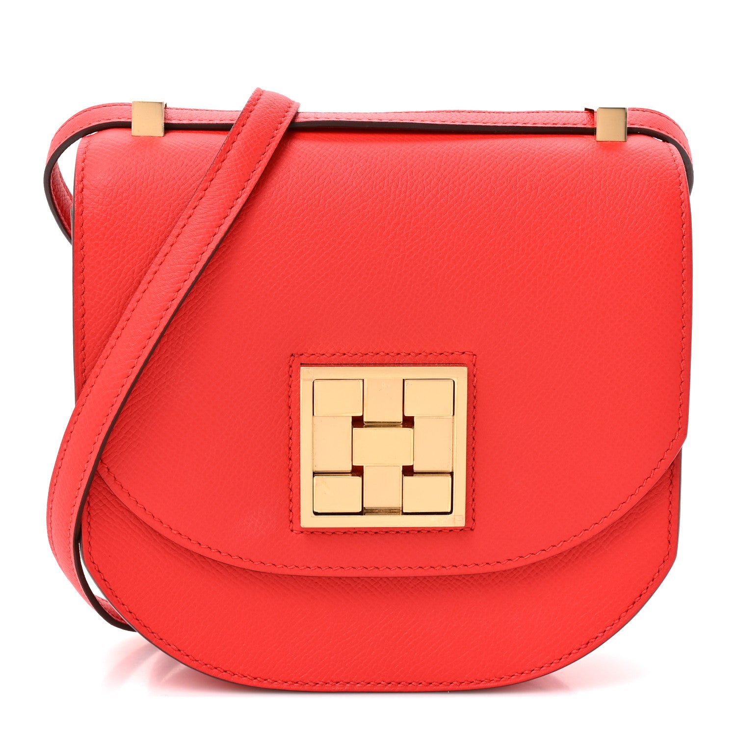 Hermes Epsom Mosaique Au 24-17 Rouge De Coeur 1 of 10