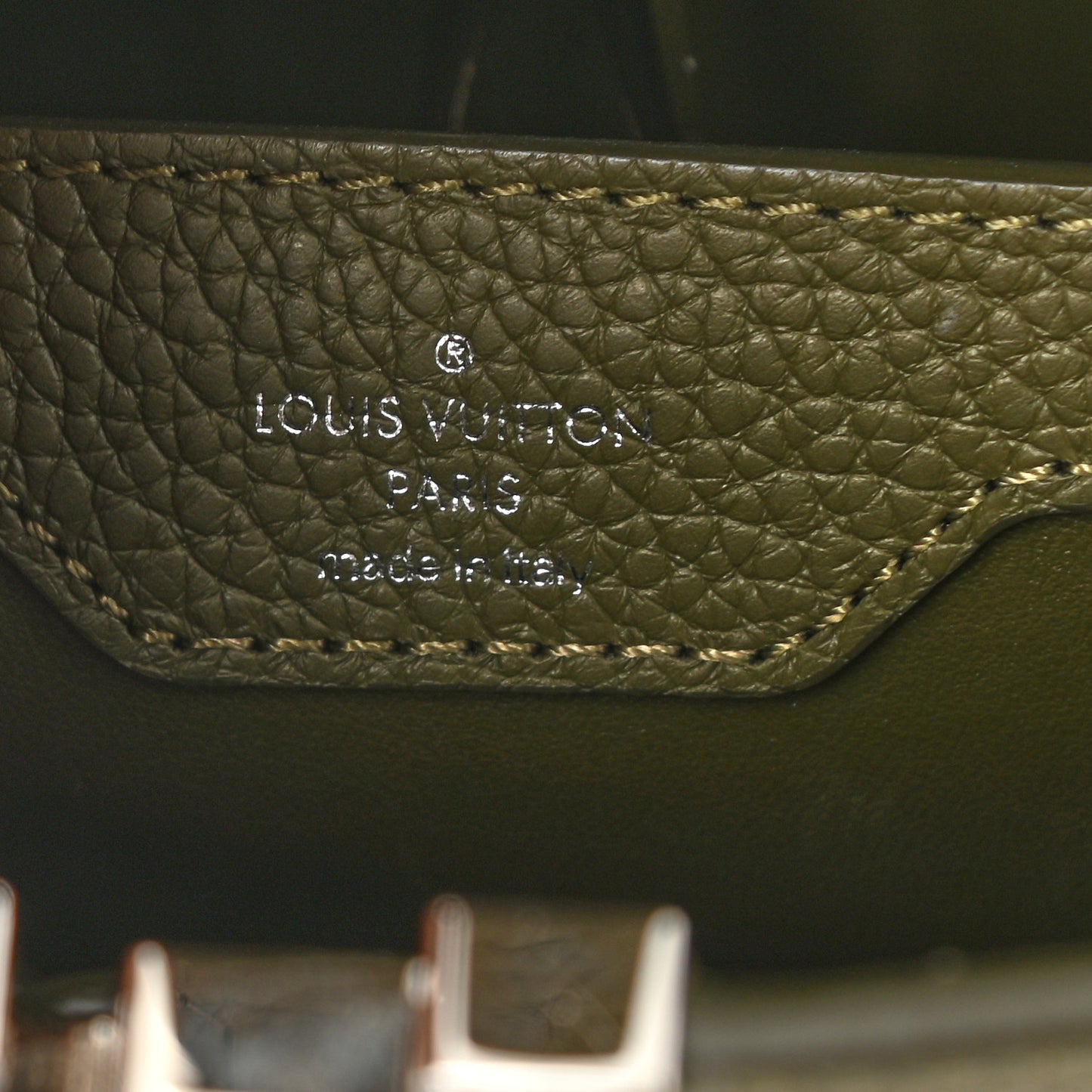 Taurillon Capucines BB Khaki