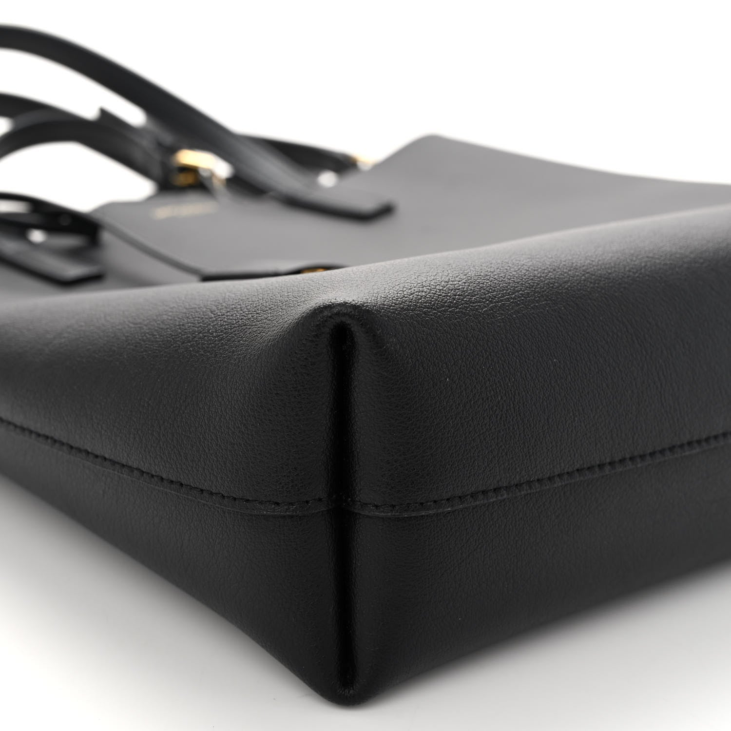 Saint Laurent Calfskin Toy Shopping Tote Black 7 of 8