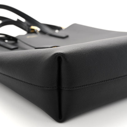 Saint Laurent Calfskin Toy Shopping Tote Black 7 of 8