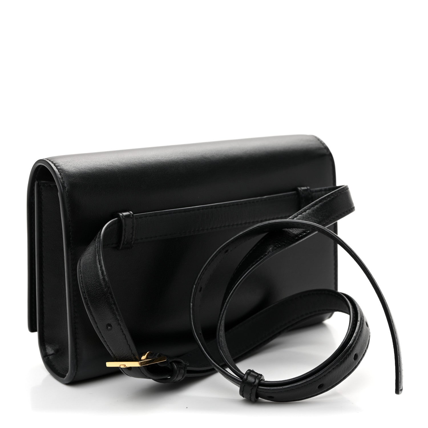Saint Laurent Smooth Calfskin Monogram Kate Belt Bag Black 3 of 9