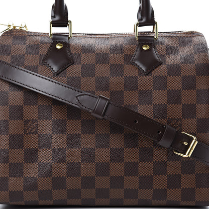 Louis Vuitton Damier Ebene Speedy Bandouliere 25 8 of 11