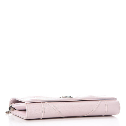 Christian Dior Grained Calfskin Diorama Croisiere Chain Wallet Pink 4 of 16