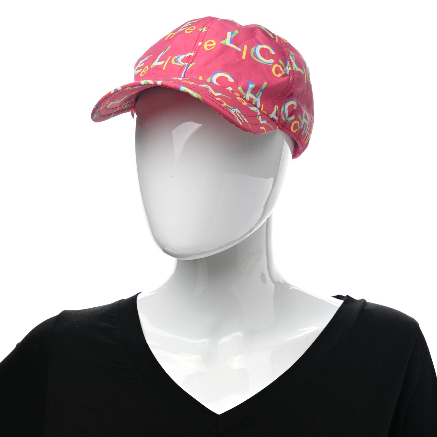 Chanel Nylon Logo Cap Hat Fuchsia 3 of 11