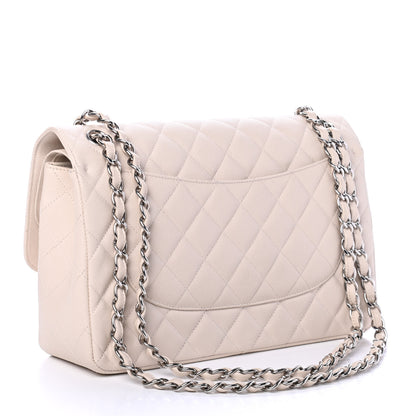 Chanel Caviar Quilted Jumbo Double Flap Light Beige 2 of 4