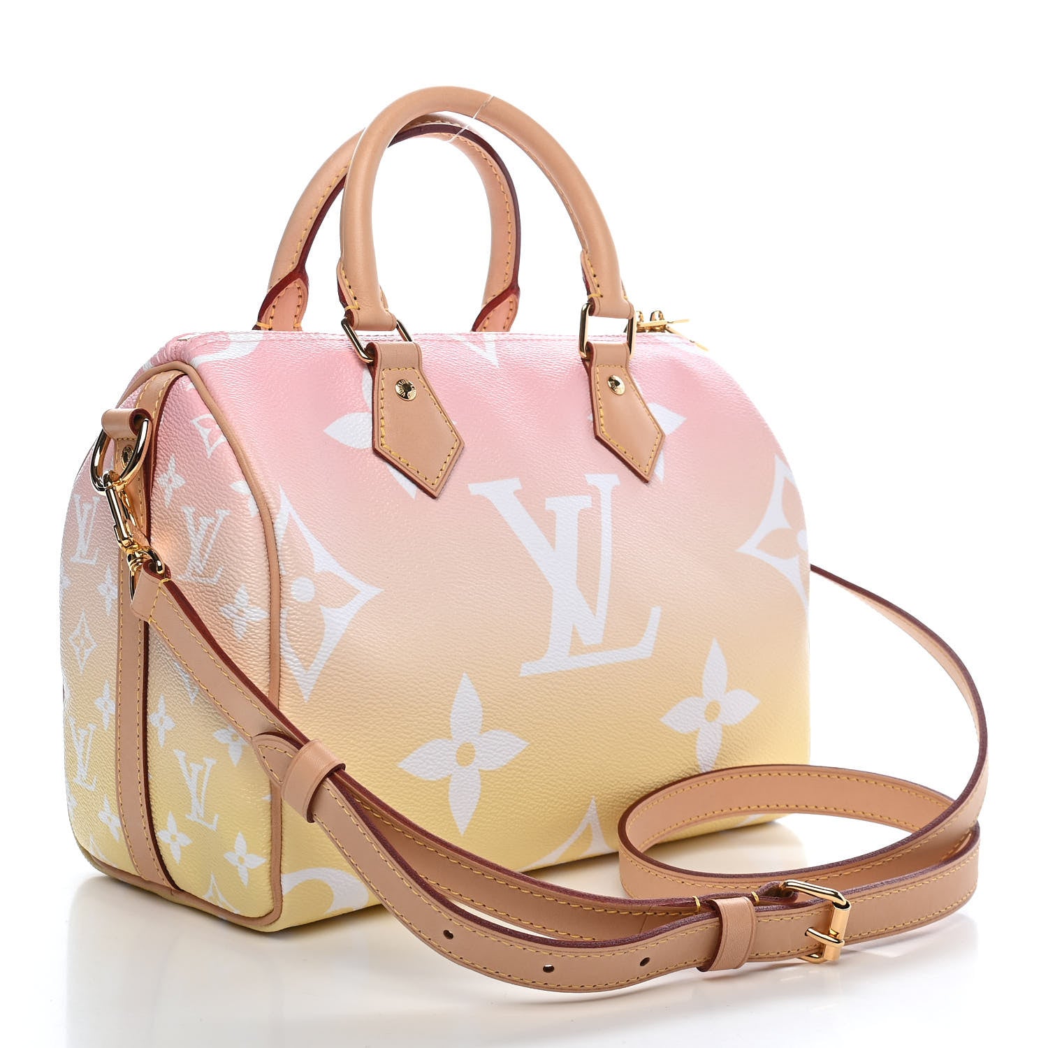 Louis Vuitton Monogram Giant By The Pool Speedy Bandouliere 25 Light Pink 3 of 8