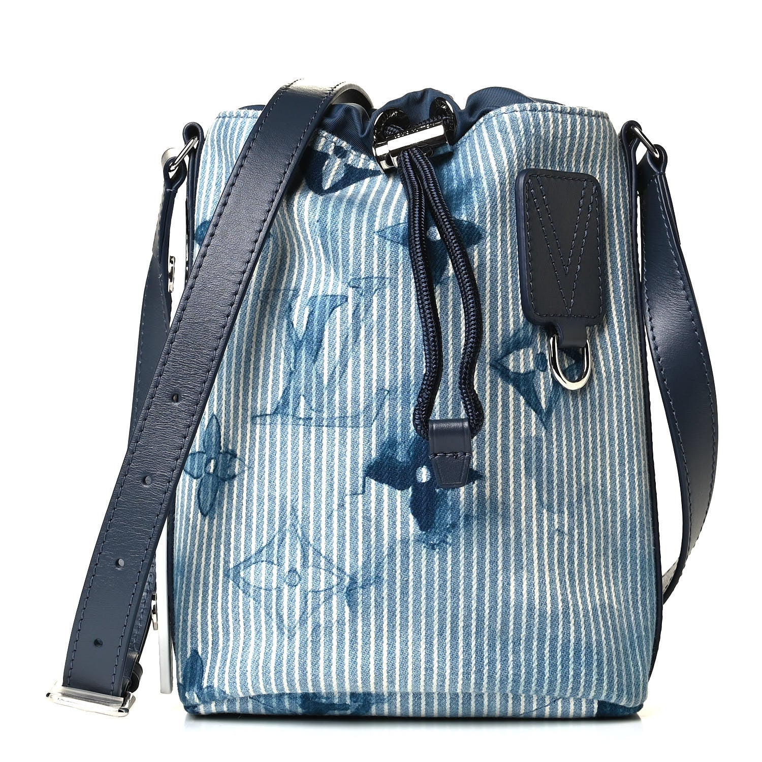 Louis Vuitton Hickory Stripes Denim Monogram Watercolor Sac Marin BB Blue 1 of 4