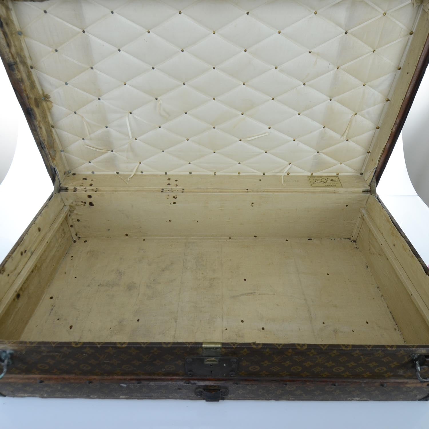Louis Vuitton Malle Cabine Antique Steamer Trunk 12 of 15
