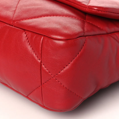 Chanel Goatskin Quilted Medium Chanel 19 Flap Red 10 of 10