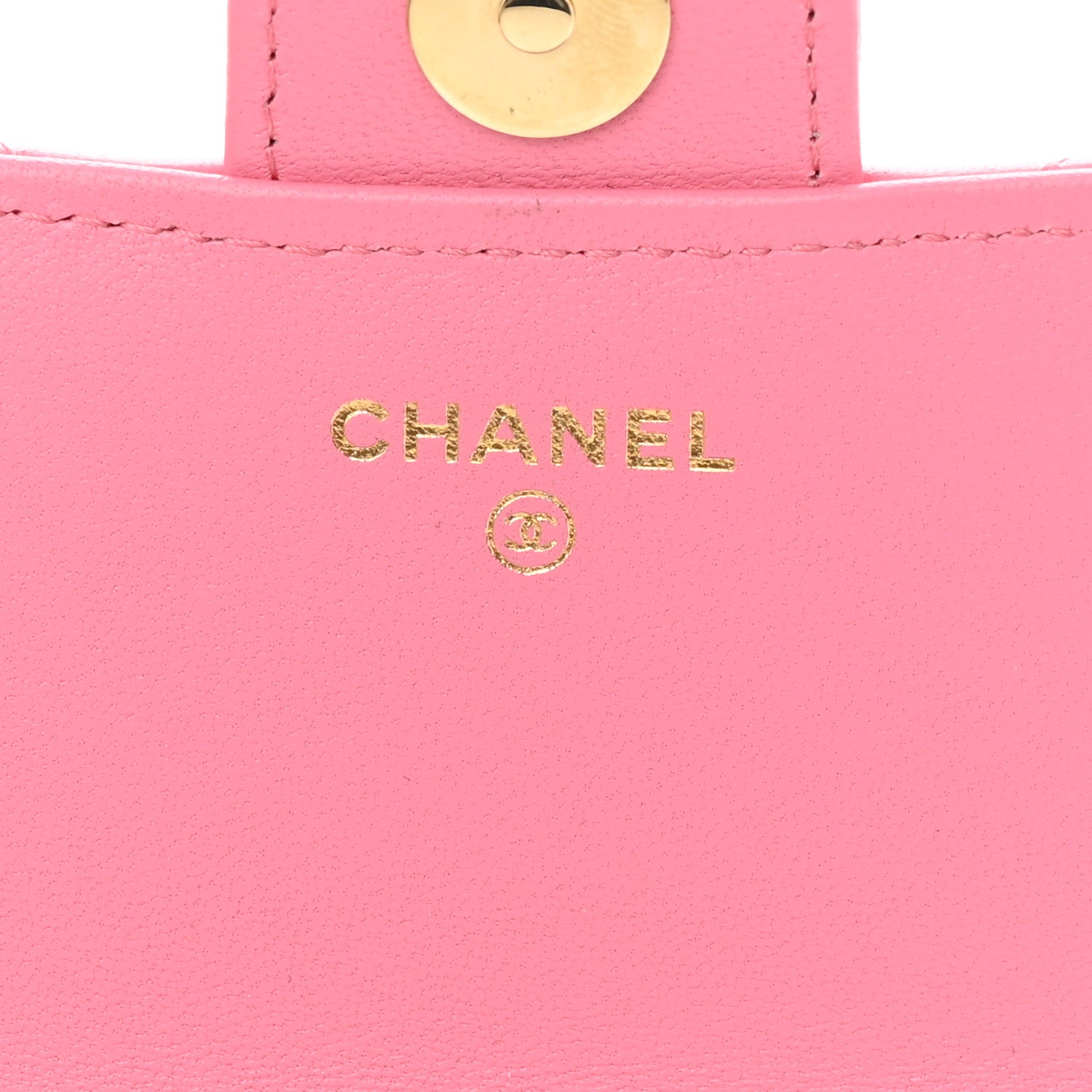 Chanel Lambskin Quilted Flap Phone Holder With Chain Pink 6 of 12
