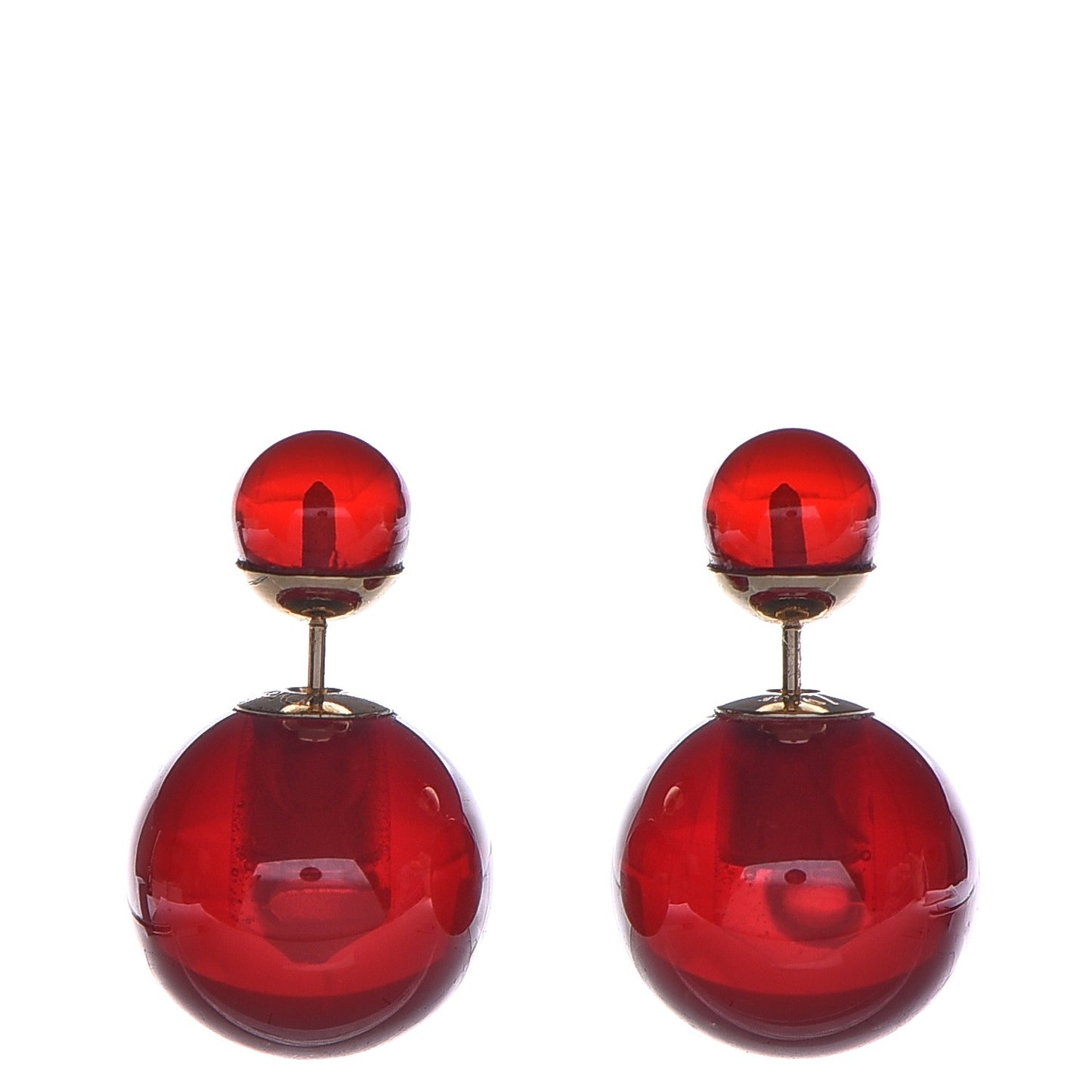 Mise En Dior Tribal Earrings Red