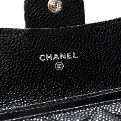 Chanel Caviar Quilted Flap Card Holder Wallet Black 6 of 8