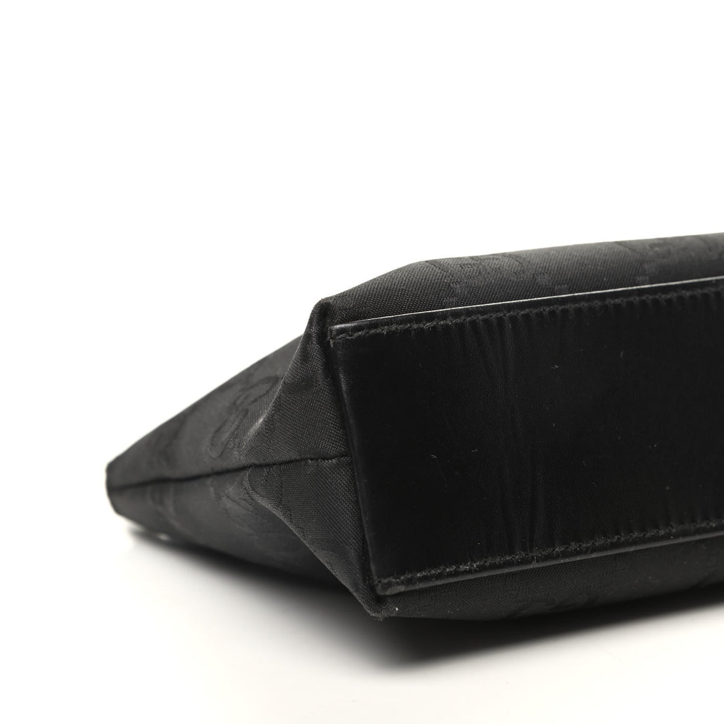 Nylon Monogram Cosmetic Pouch Black