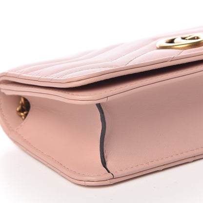 Gucci Calfskin Matelasse GG Marmont Mini Bag Perfect Pink 6 of 10