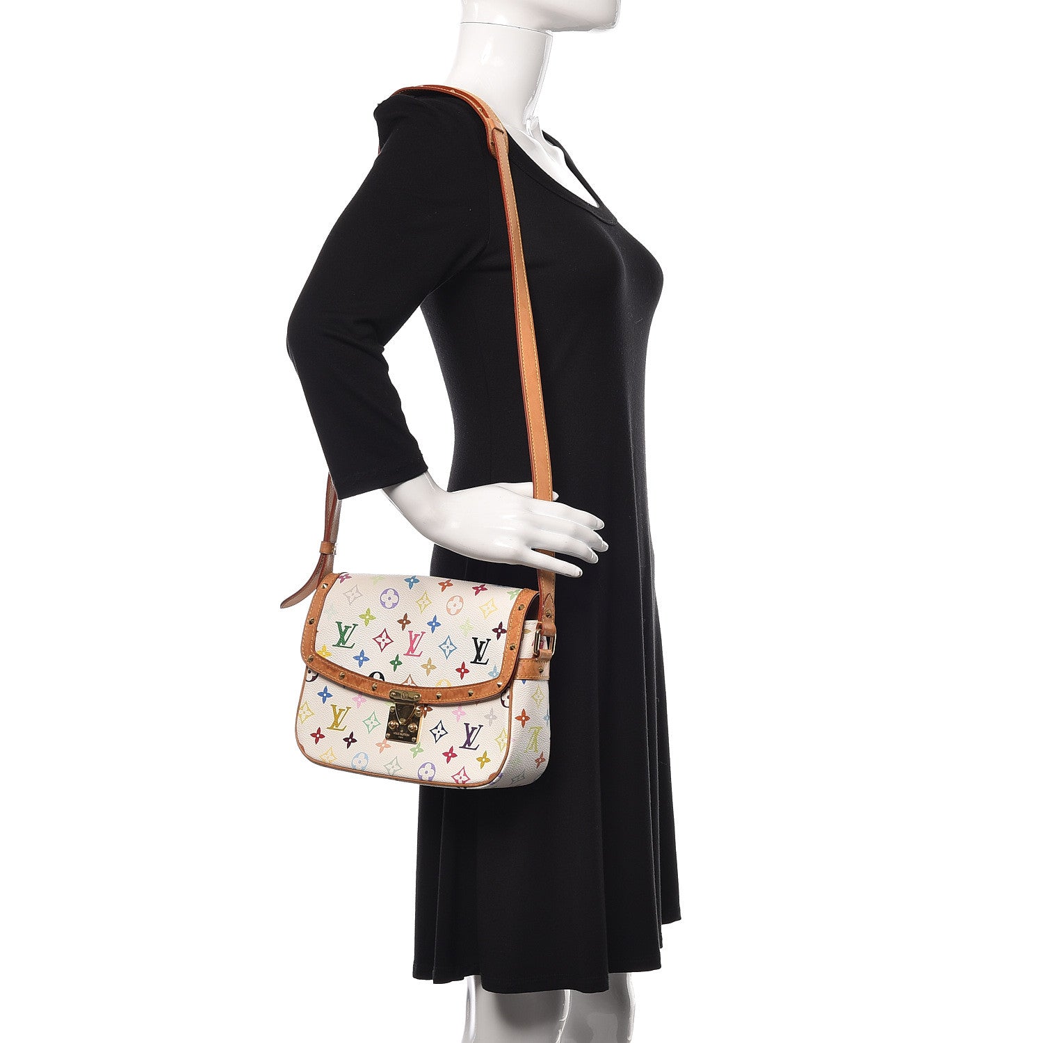 Louis Vuitton Monogram Multicolor Sologne White 2 of 11