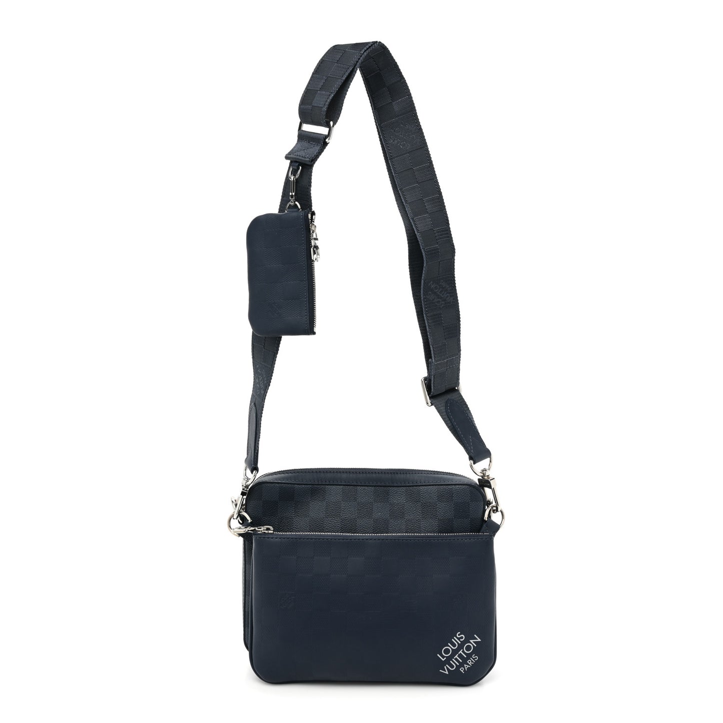 Damier Graphite Infini 3D Trio Messenger Blue