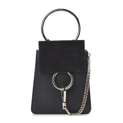 Chloe Suede Calfskin Mini Faye Bracelet Bag Black 1 of 7