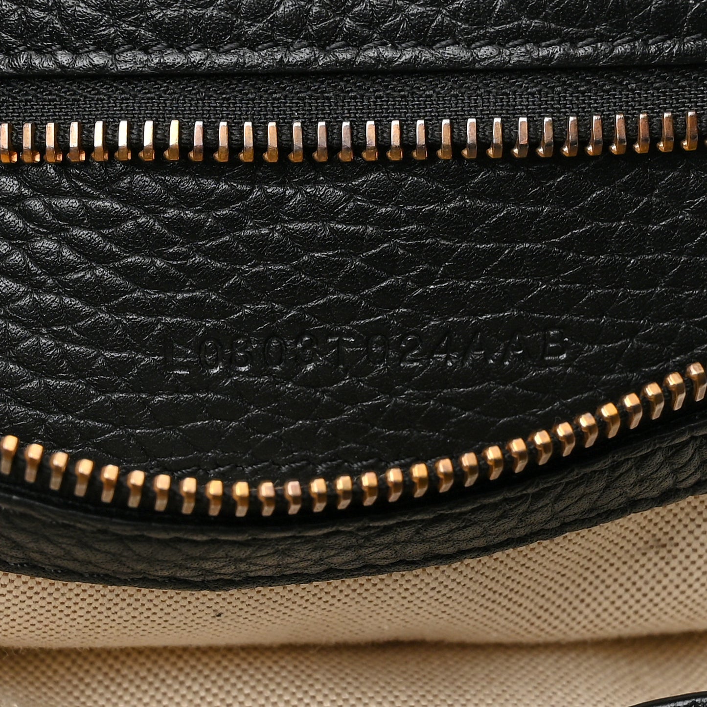 Pebbled Calfskin Large Alix Padlock Zip Hobo Bag Black