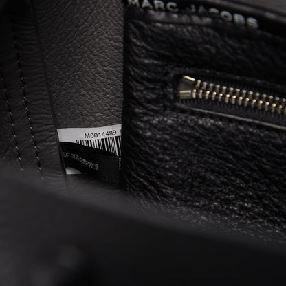 Marc Jacobs Grained Calfskin The Tag Tote Black 9 of 10