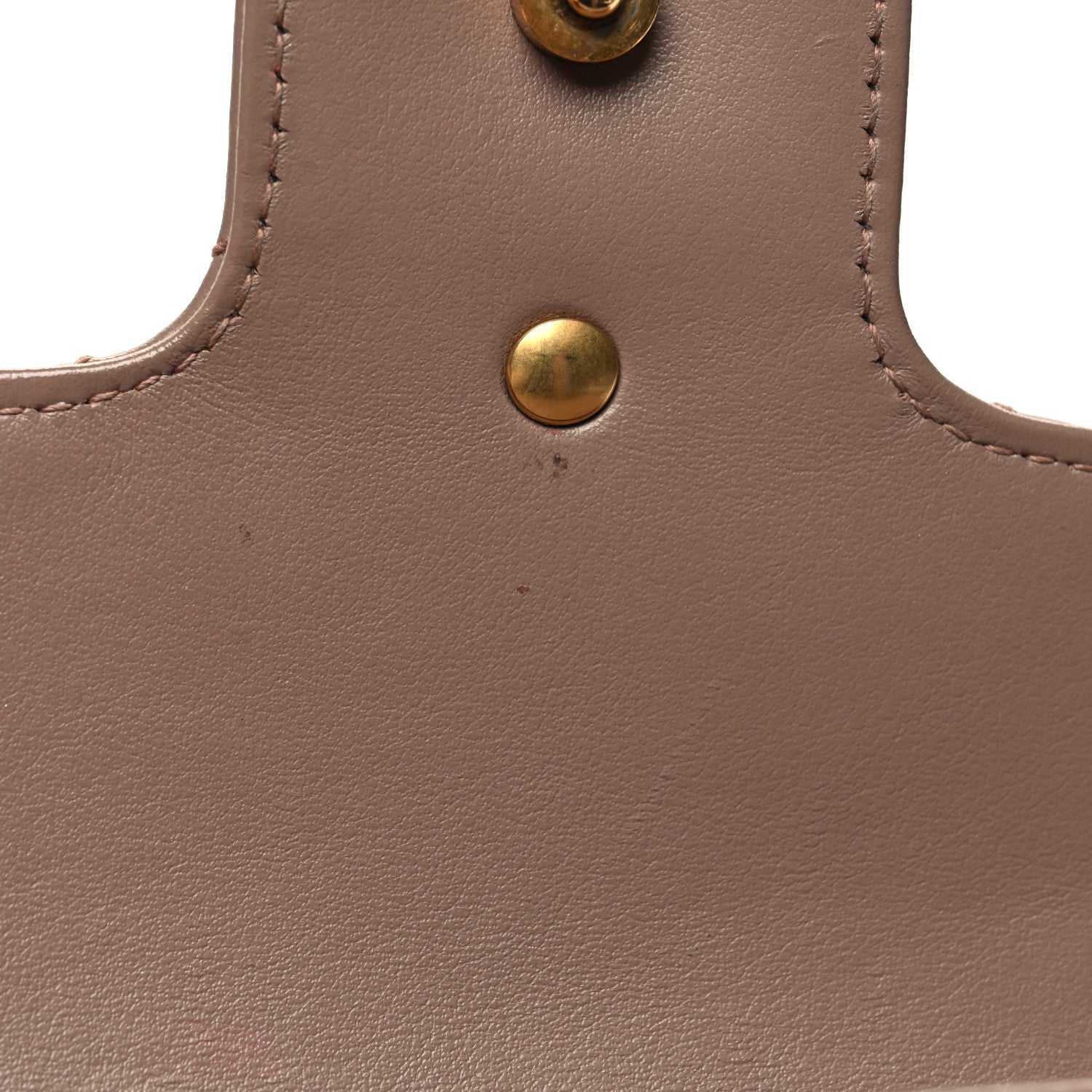 Gucci Calfskin Matelasse Super Mini GG Marmont Shoulder Bag Porcelain Rose 12 of 13