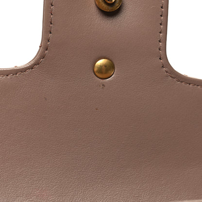 Gucci Calfskin Matelasse Super Mini GG Marmont Shoulder Bag Porcelain Rose 12 of 13