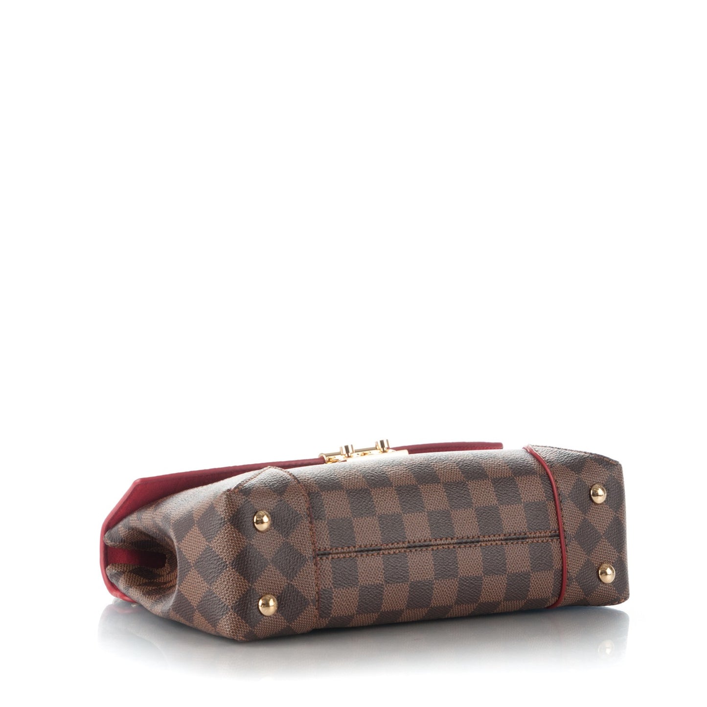 Damier Ebene Caissa Clutch Cherry