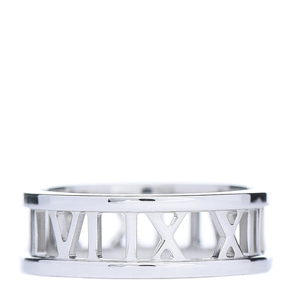 Tiffany 18K White Gold Atlas Open Ring 56 7.5 3 of 5